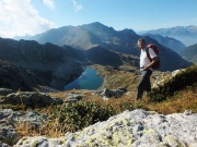 63 Davanti a me Lago di Porcile di Sopra, Cima Lemma, Pizzo Scala, Val lunga